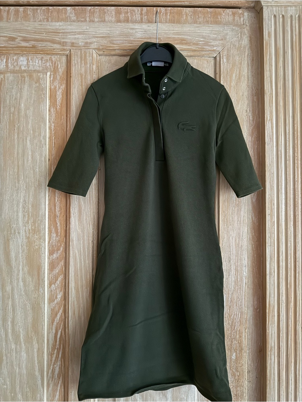 Lacoste Dark Olive Green Polo Dress